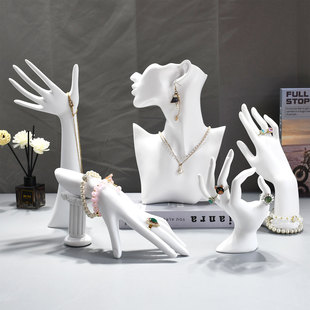 项链架人像模特首饰架耳饰架手耳环珠宝展示架戒指手链饰品收纳架