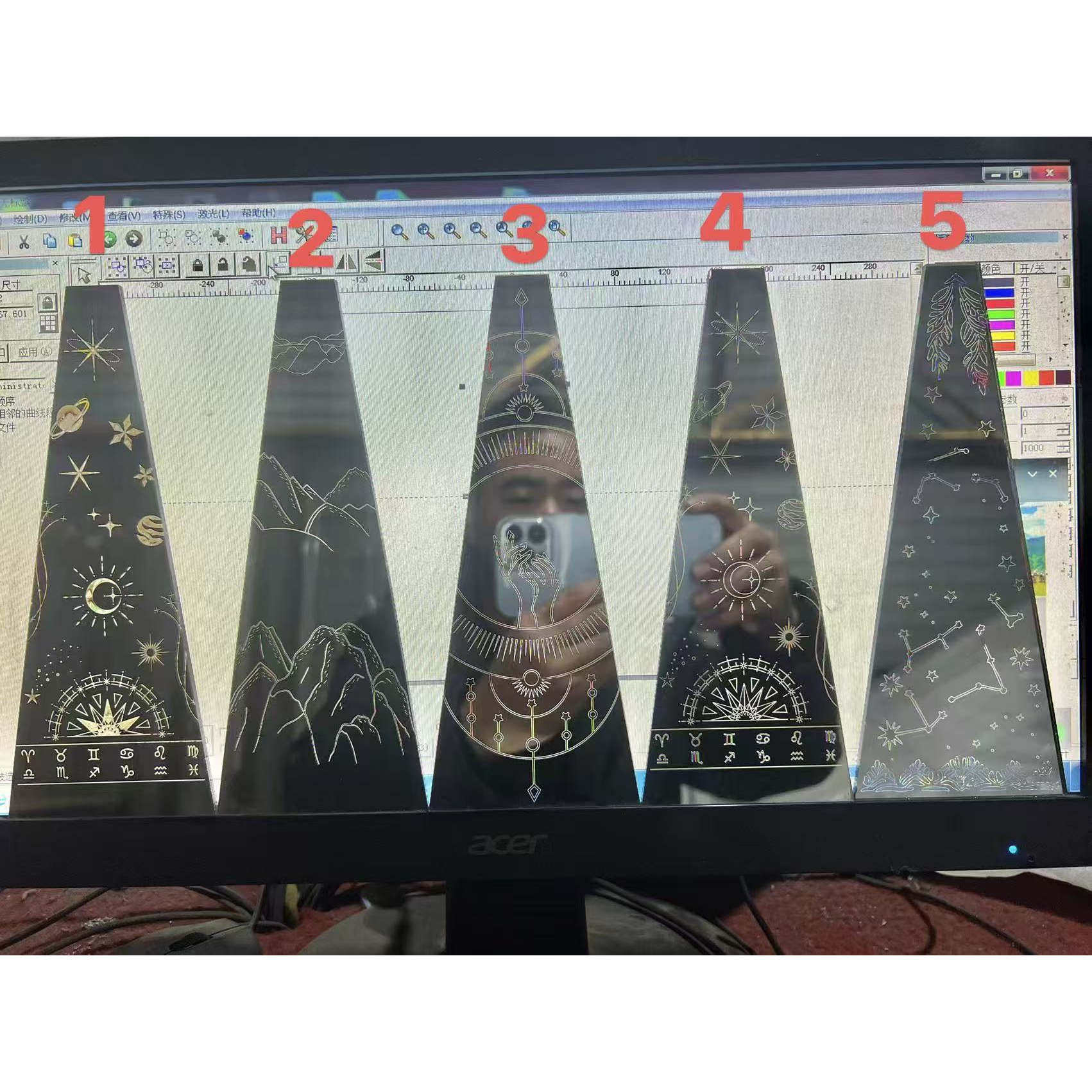 万花筒内镜前置镀膜反射镜带花纹图片