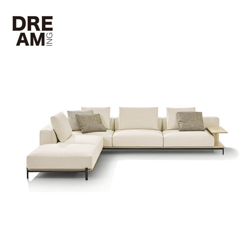 brera极简头层牛皮沙发