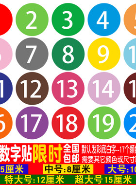数字餐厅饭店舞蹈贴纸防水