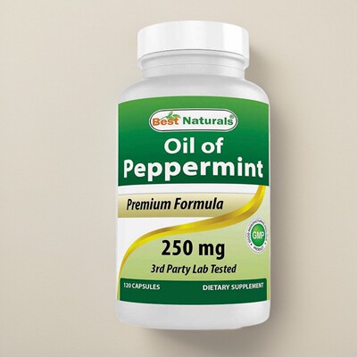 美国薄荷油胶囊成人肠道保健Peppermint Oil Bowel   易激舒缓120