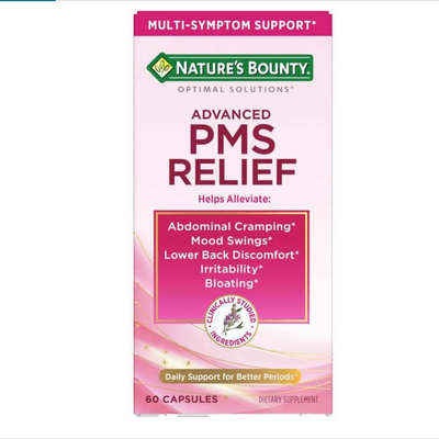 美国Nature‘s Bounty  Advanced PMS Relief女性经期保健60粒