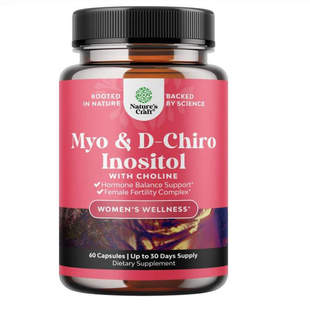 Myo-Inositol D-Chiro Inositol 肌醇和D-胆碱肌醇女士保健60粒