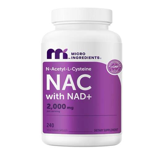 Micro Ingredients NAC  NAD+ 2000毫克N-Acetyl-L-Cysteine