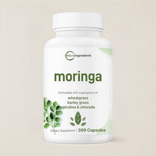 美国成人辣木籽胶囊Moringa Oleifera 6000mg300粒大包装保健家人