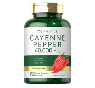 Carlyle Cayenne Pepper 辣椒胶囊成人保健150粒植物