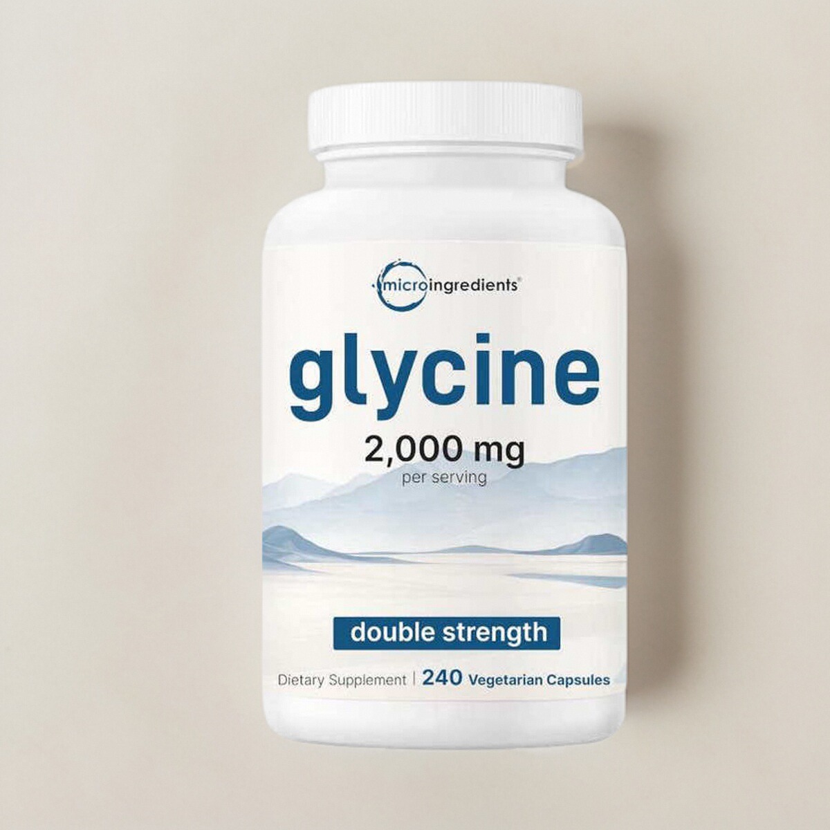 美国成人甘氨酸胶囊Glycine 2000mgRestful Sleep双效氨基酸240粒