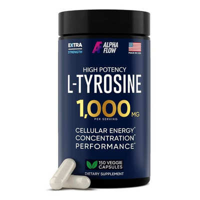 L Tyrosine 1000MG Focus Energy Boost L-酪氨酸提升专注力能量