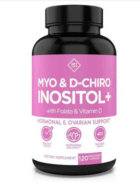 美国代购Optify Myo-Inositol D-Chiro Inositol 女性肌醇叶酸VD