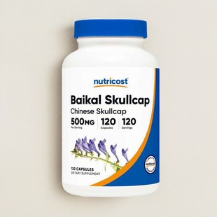 美国黄芩胶囊 Nutricost Baikal Skullcap 500mg120粒体力免疫力