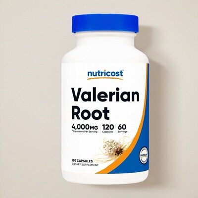美国购缬草根Nutricost Valerian Root睡眠情绪保健压力释放120
