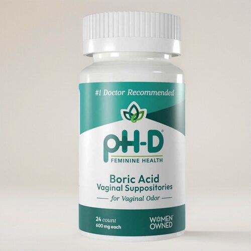 美国pH-D Feminine Boric Acid 24粒女士妇科保健硼酸栓剂内用