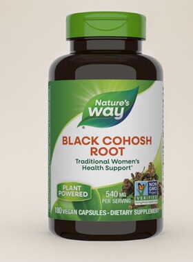 美国黑升麻胶囊妇女健康保健 Black Cohosh Root 180粒绝经期