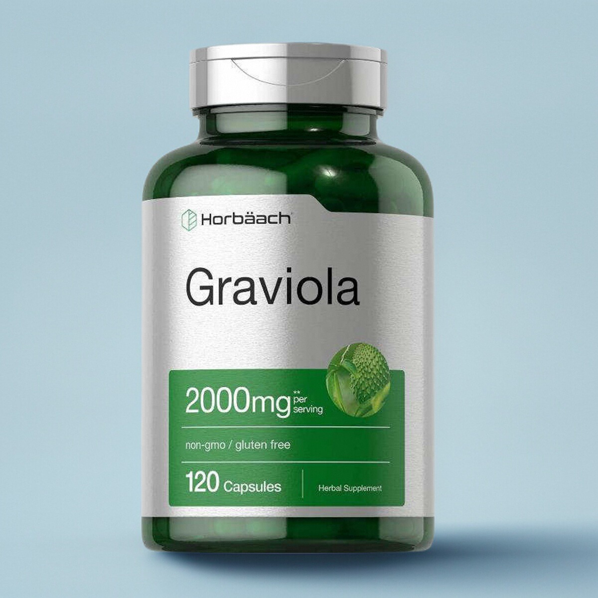 美国成人保健Graviola 刺果番荔枝胶囊富含黄酮多酚维生素120粒