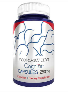 Nootropics Depot Cognizin Citicoline胆碱胶囊注意力专注力记忆