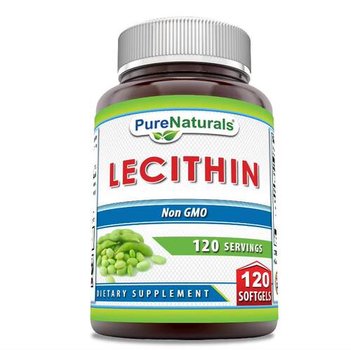美国代购天然卵磷脂1200毫克软胶囊 Lecithin 心脑血管保健120粒