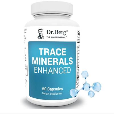 美国代购成人伯格博士微量元素强化复合物Trace Minerals 60粒