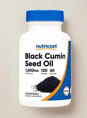 Nutricost Black Seed Oil Cumin Cold 冷压黑籽油胶囊保健免疫力