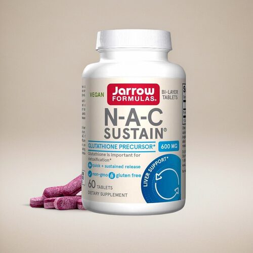 美国代购Jarrow Formulas N-A-C Sustain 600毫克60粒成人保健
