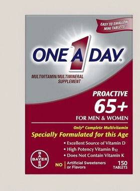 美国成人复合维生素Proactive 65+ 维生素A+C+D+锌关节骨骼保健