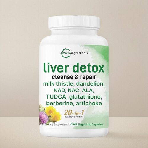 美国Liver Detox肝脏清理含水飞蓟蒲公英NAD+NAC+ALA谷胱甘肽洋蓟