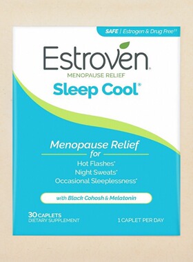 美国Estroven Sleep Cool Relief女士情绪睡眠波动更年期保健30粒