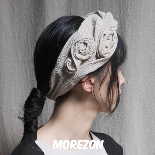 MOREZON【KREUZZZ 】设计师款手工制作精致复古花朵发带