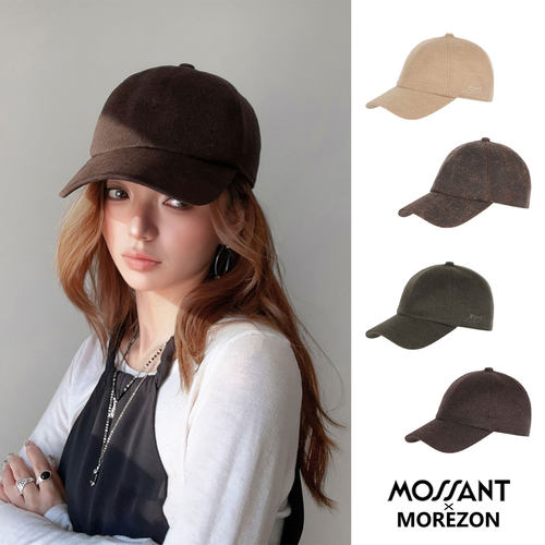 MOREZON【Mossant】26秋冬新款潮人时尚百搭超细羊毛弯檐棒球帽子
