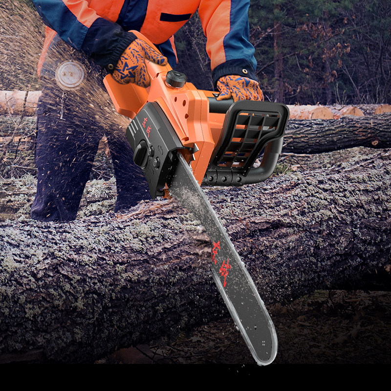 东成电锯大家用树小型手持电链锯功率伐木锯220v插电式柴锯doe东