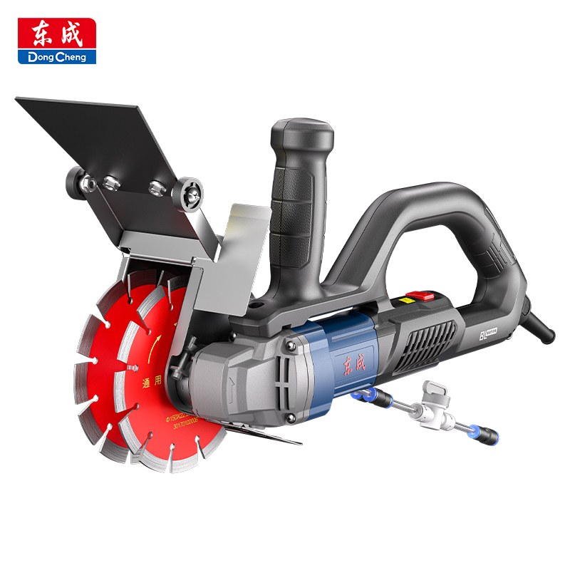 东成无刷开槽机水电工专用带水无尘墙面线槽切割混凝土切墙机东城