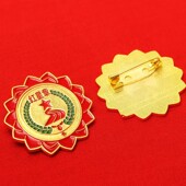 火炬红星章基础红领巾奖章上海小学生用正版 少先队员红旗金属徽章