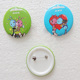 定制圆形卡通马口铁徽章塑料底座胸章金属diy个性 别针印徽章定做