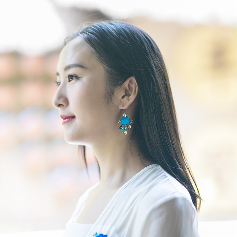 酉州苗绣刺绣耳环2020民族风