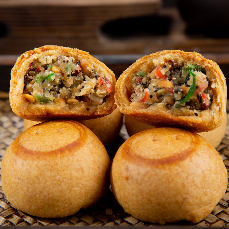 清真老五仁月饼传统老式手工糕点下午茶零食送礼红冰糖老北京特产