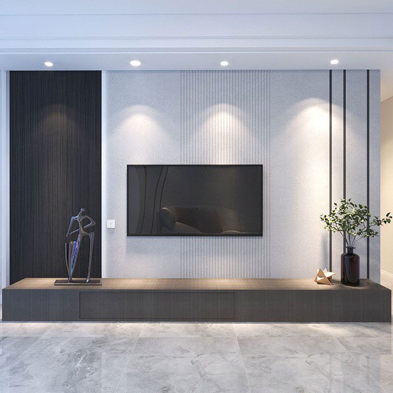 北欧电视背景墙壁纸简约现代客厅影视墙壁画卧室3d立体墙纸轻奢风