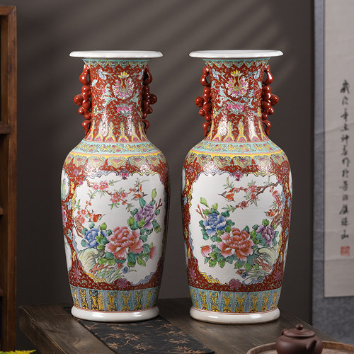 仿古陶瓷景德镇客厅大号花瓶