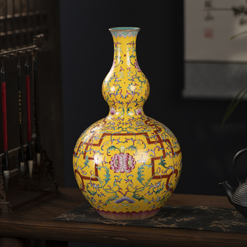 灵祺古典陶瓷景德镇客厅玄关花瓶