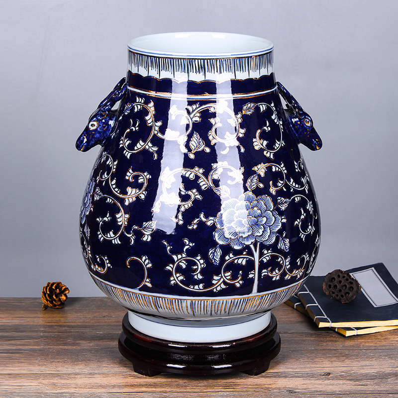 景德镇青花福筒送礼佳品陶瓷器