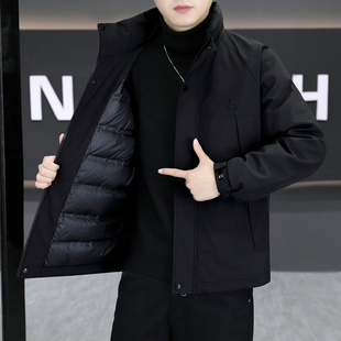 男士羽绒服轻薄保暖2025年新款休闲帅气百搭青年男装冬季加厚外套