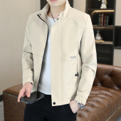 外套春秋季 男装 2026年新款 潮流夹克立领休闲百搭薄款 衣服 韩版 男士