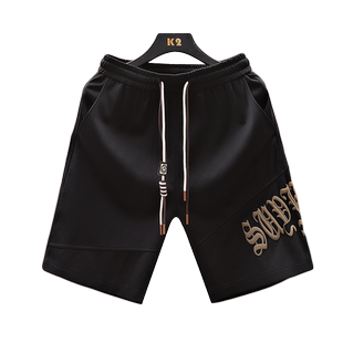 短裤男夏季薄款男士大裤衩休闲冰丝潮牌运动裤外穿青年男装五分裤