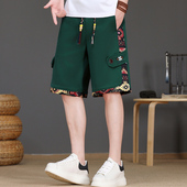 潮牌休闲中裤 2025新款 潮流韩版 百搭运动五分裤 5分短裤 男外穿夏季