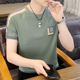 男装 冰丝短袖 潮流潮牌上衣新款 青年圆领体恤青年薄款 t恤男士 夏季
