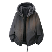 外套男秋冬季 保暖夹克帅气双面穿休闲男装 2026年新款 加绒加厚韩版