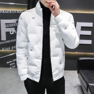百搭男装 羽绒服男士 加厚保暖韩版 2025年新款 立领轻薄休闲外套 冬季