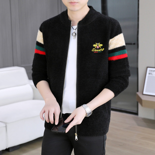 2025年新款秋冬季男士毛衣潮流韩版休闲百搭帅气男装薄款针织开衫
