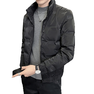 冬季羽绒服男士2025新款男装潮牌轻薄保暖立领冬装白鸭绒加厚外套