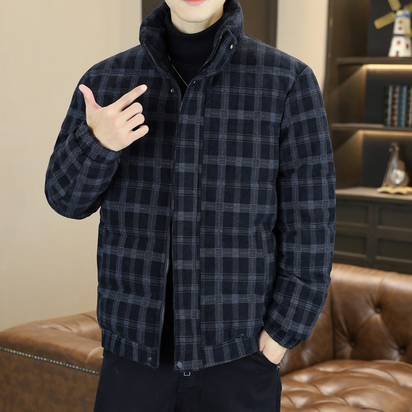 冬季男士棉衣外套2026年新款羽绒棉服百搭棉袄加厚保暖灯芯绒男装