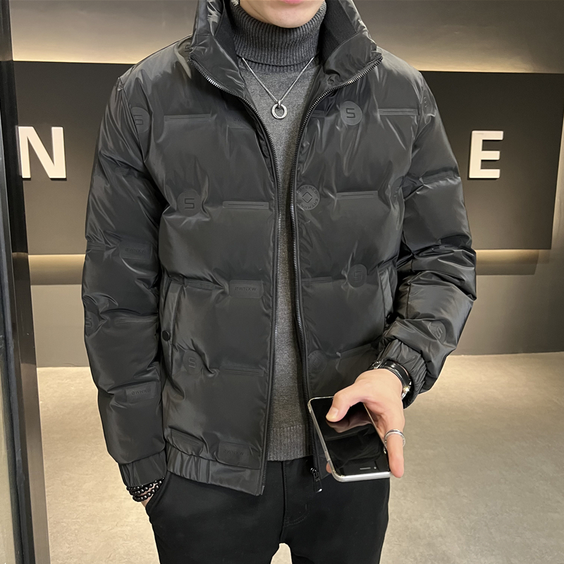 轻薄保暖立领羽绒服男