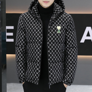 连帽百搭男装 男士 潮牌羽绒棉服加厚保暖棉袄修身 棉衣韩版 外套 冬季